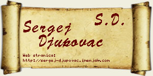 Sergej Đupovac vizit kartica